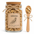 Herb Spell Jar + Spoon | Ginseng | Dried, Cut & Sifted | Panax Ginseng | 50ML __etsy:7972443826