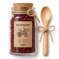 Herb Spell Jar + Spoon | Raspberry | Dried, Cut & Sifted | Rubus Idaeus | 50ML