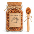Herb Spell Jar + Spoon | Dried Peach | Dried, Cut & Sifted | Prunus Persica | 50ML