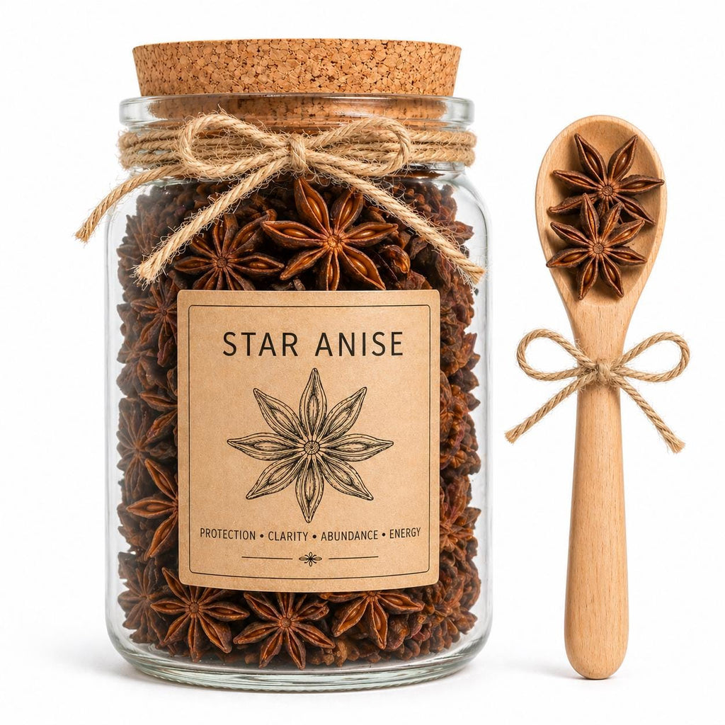 Spell Jar + Spoon | Star Anise | Dried, Cut & Sifted | Illicium Verum | 50ML
