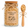 Herb Spell Jar + Spoon | Crystallized Ginger | Dried, Cut & Sifted | Zingiber Officinale | 50ML