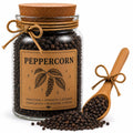 Herb Spell Jar + Spoon | Peppercorn | Dried, Cut & Sifted | Piper Nigrum | 50ML