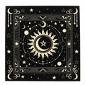 XL Witch Alter | Mantle | Ritual | Divination | Tarot Cloth | Celestial Sun & Moon