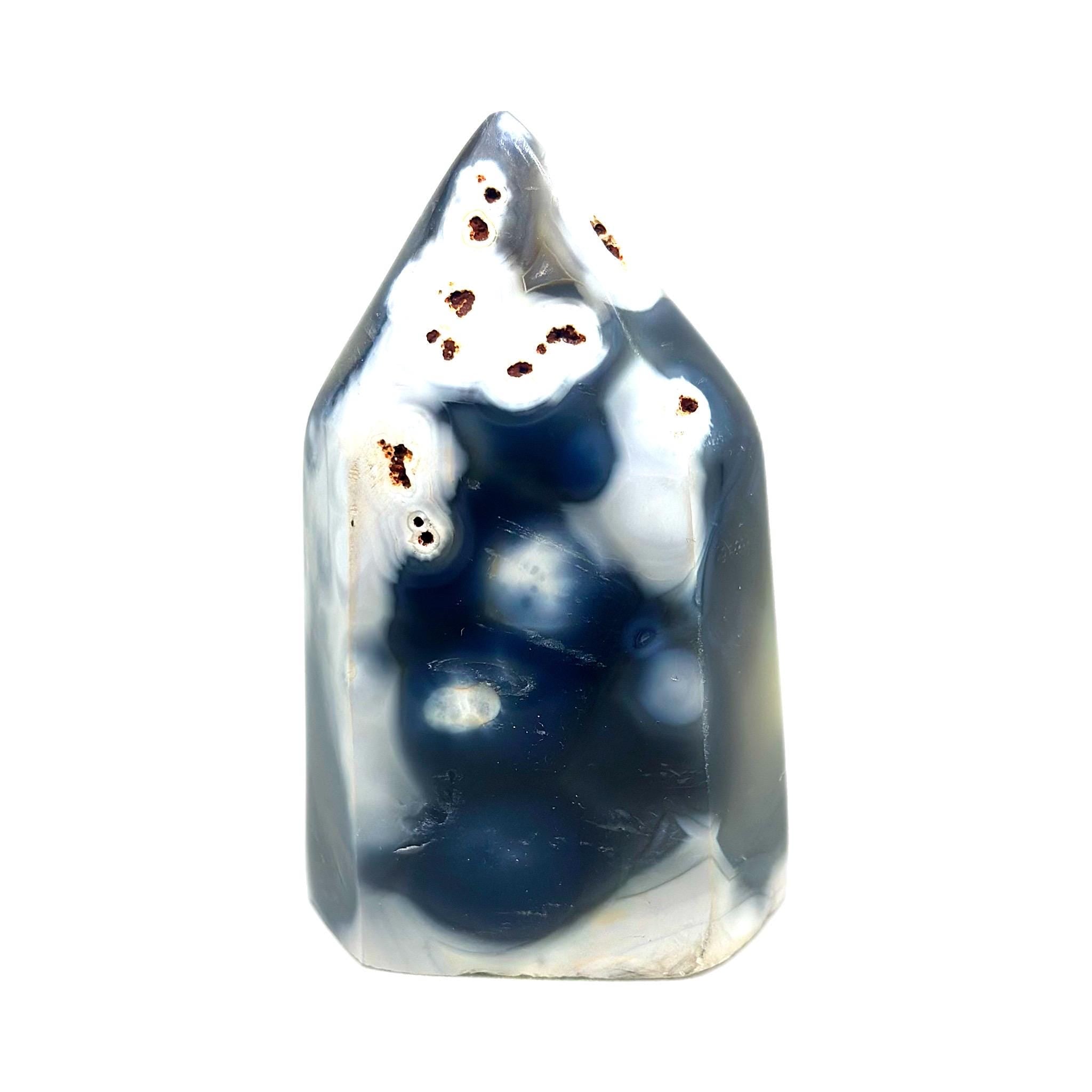 Crystal + Rocks | Polished | Chunky Orca Agate Tower | 3inch