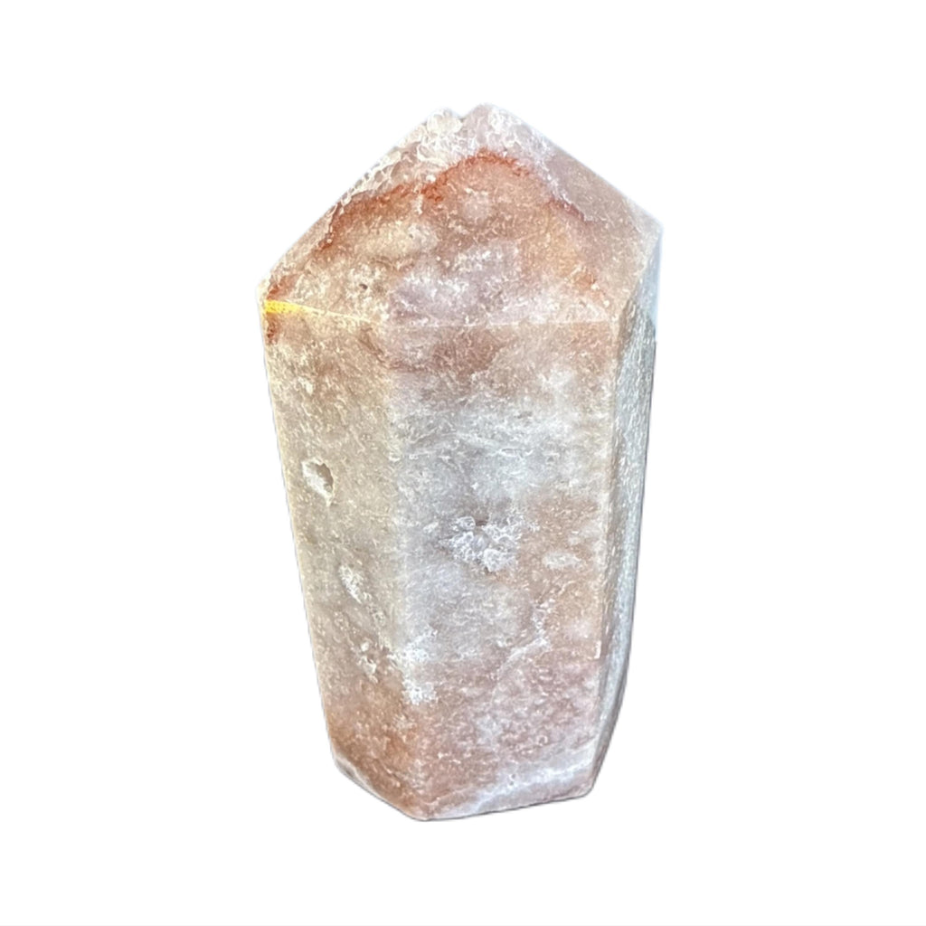 Crystal + Rocks| Druzy Tip | Pink Amethyst Tower | 3.5inch