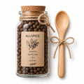 Herb Spell Jar + Spoon | All Spice | Dried, Cut & Sifted | Pimenta Dioica | 50ML