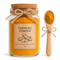 Herb Spell Jar + Spoon | Tumeric Powder | Dried, Cut & Sifted | Curcuma Ionga | 50ML