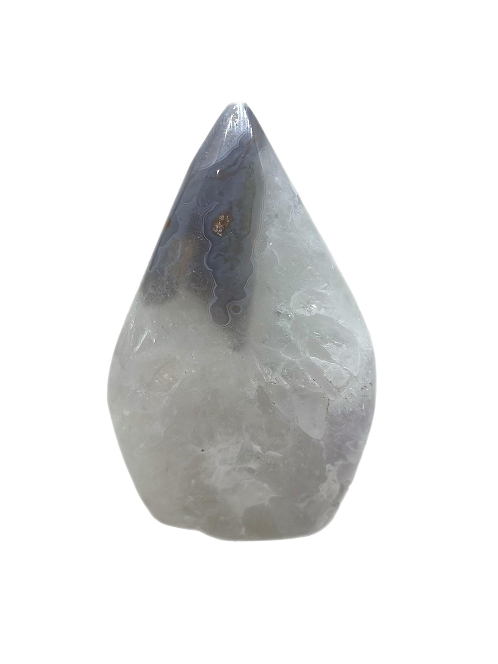 Crystal + Rocks | Polished | Agate Teardrop | 3inch