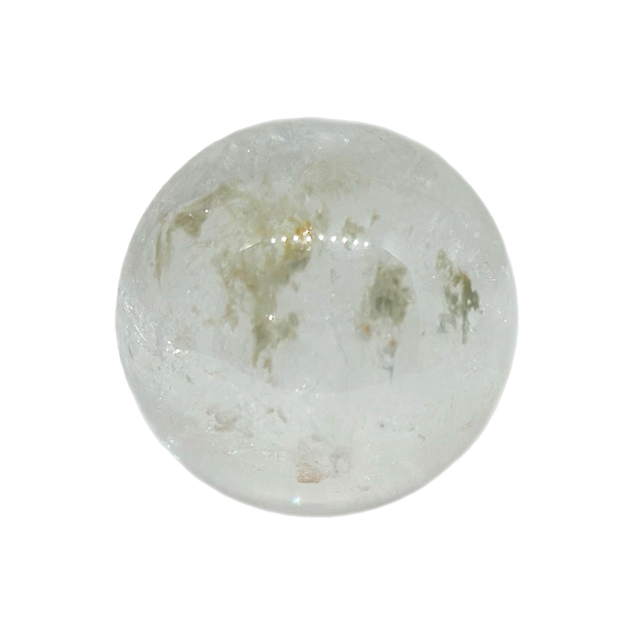 Crystal + Rocks | Polished with Inclusions | Clear Quartz Sphere | 1.75inch