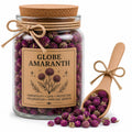 Herb Spell Jar + Spoon | Globe Amaranth | Dried, Cut & Sifted | Gomphrena Globosa | 50ML