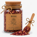 Herb Spell Jar + Spoon | Rose Petals | Dried, Cut & Sifted | Rosa Spp. | 50ML