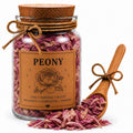 Herb Spell Jar + Spoon | Peony | Dried, Cut & Sifted | Paeonia Spp. | 50ML