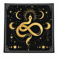 XL Witch Alter | Mantle | Ritual | Divination | Tarot Cloth | Golden Serpent