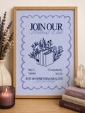 Wellness Club | Digital Poster | Wall Art Decor | Funny Art | Witchcraft Herbology Healing | Instant Download