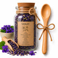 Herb Spell Jar + Spoon | Violet | Dried, Cut & Sifted | Love + Intuition Botanical | 50ML