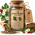 Herb Spell Jar + Spoon | Hawthorn | Dried, Cut & Sifted | Crataegus Laevigata | 50ML