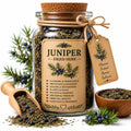 Herb Spell Jar + Spoon | Juniper | Dried, Cut & Sifted | Juniperus Communis | 50ML