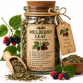 Herb Spell Jar + Spoon | Mulberry Leaf | Dried, Cut & Sifted | Morus Alba | 50ML