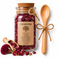 Herb Spell Jar + Spoon | Cockscomb | Dried, Cut & Sifted | Celosia Cristata | 50ML