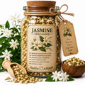 Spell Jar + Spoon |Jasmine | Dried, Cut & Sifted | Jasminum Officinale | 50ML