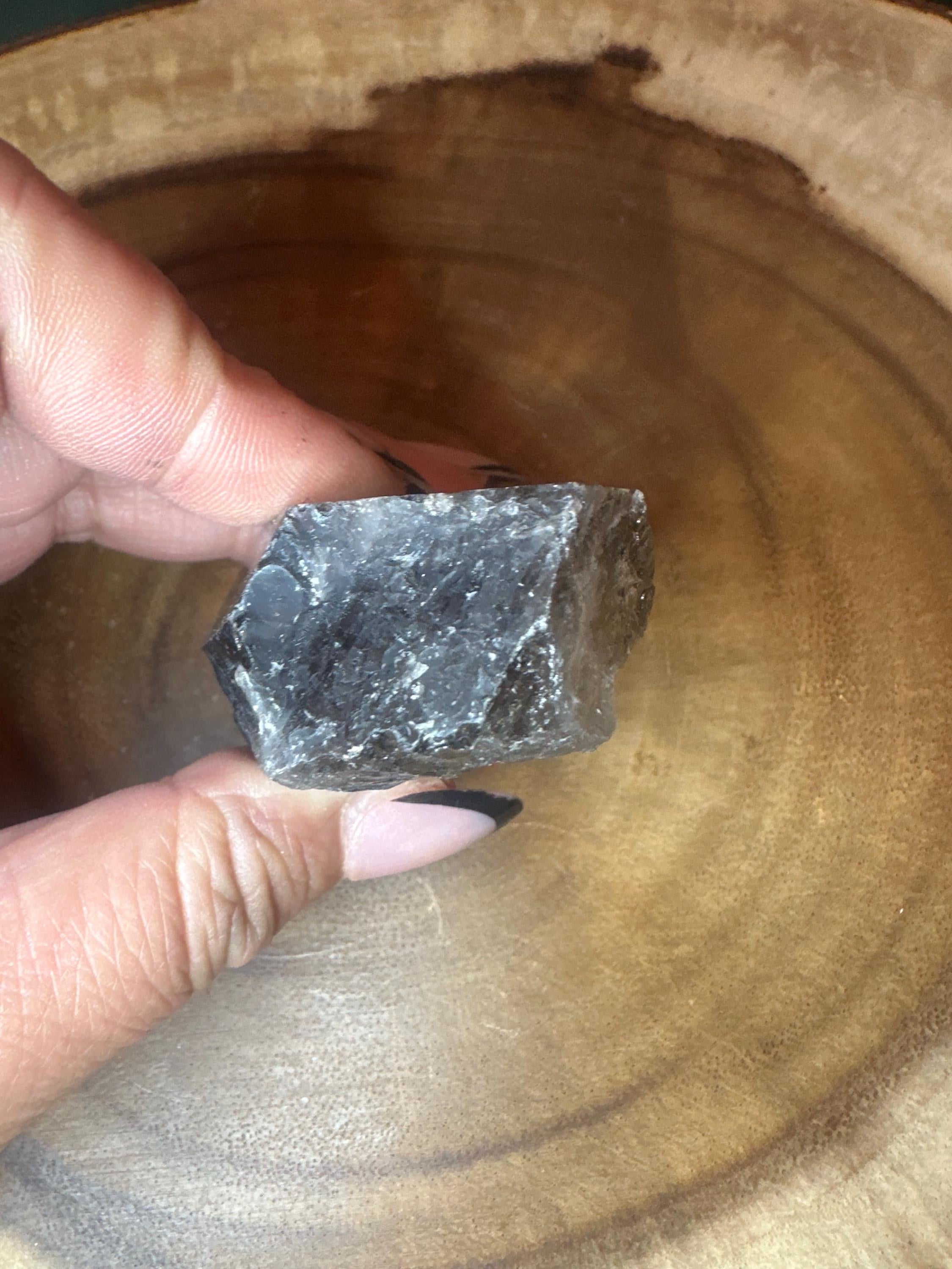 Crystal + Rocks | Double-Terminated Natural | Smoky Quartz Raw Point | 2inch