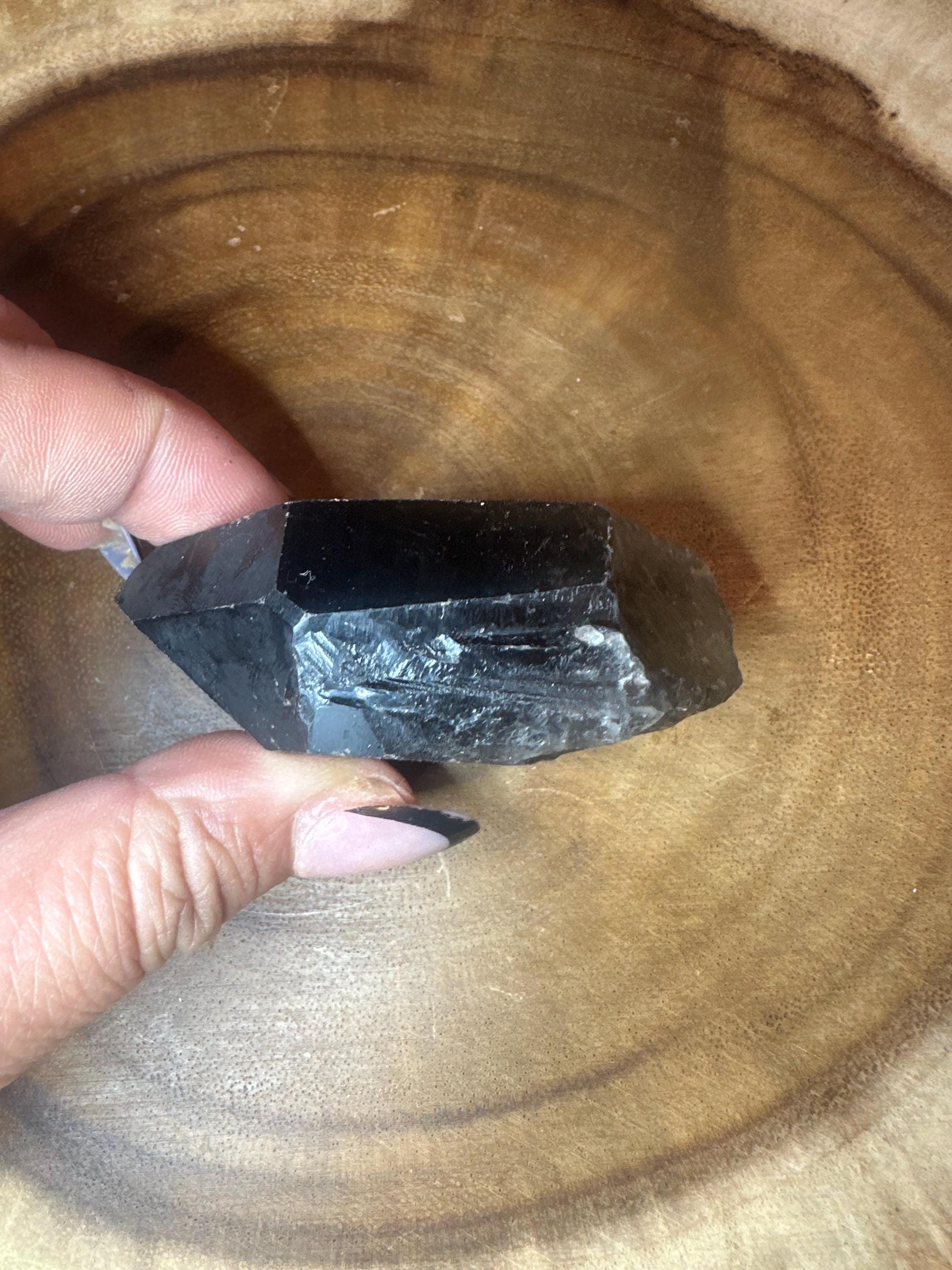Crystal + Rocks | Double-Terminated Natural | Smoky Quartz Raw Point | 2inch