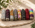 Crystal + Gifts | Crystals Set + Leather Notebook + Pen | 365 Days of Love Weath Adundance Health Growth  Protection Healing | 8 Pieces