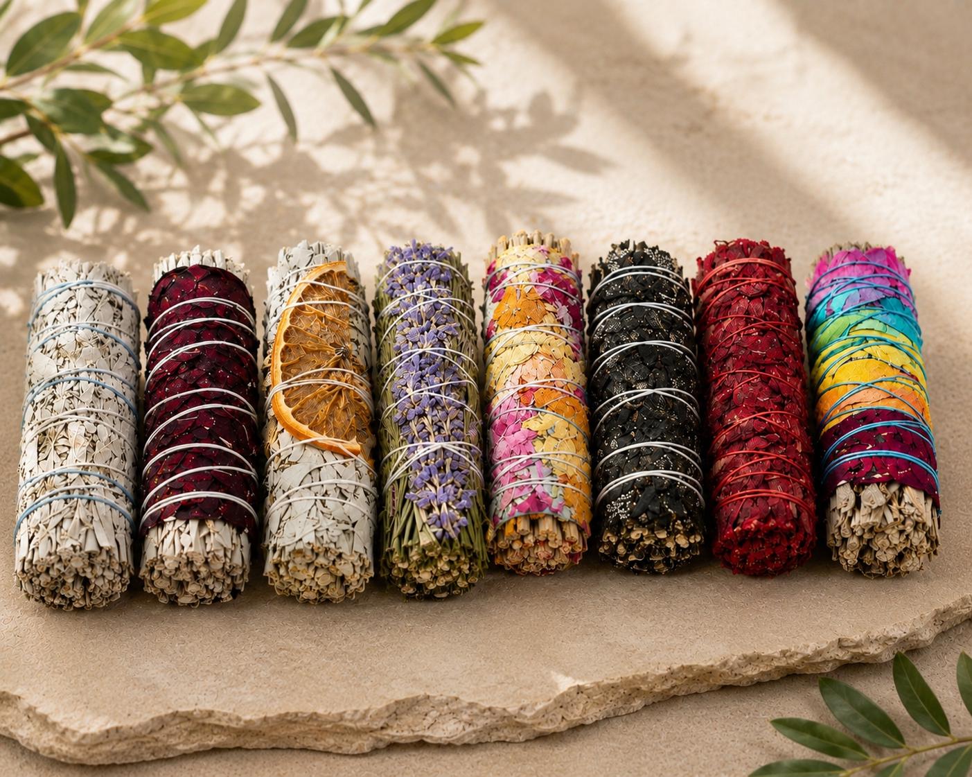Herbs + Gifts | Bundle of 8 | Premium Luxury Ultimate Sage Variety Collection | Protection & Cleansing