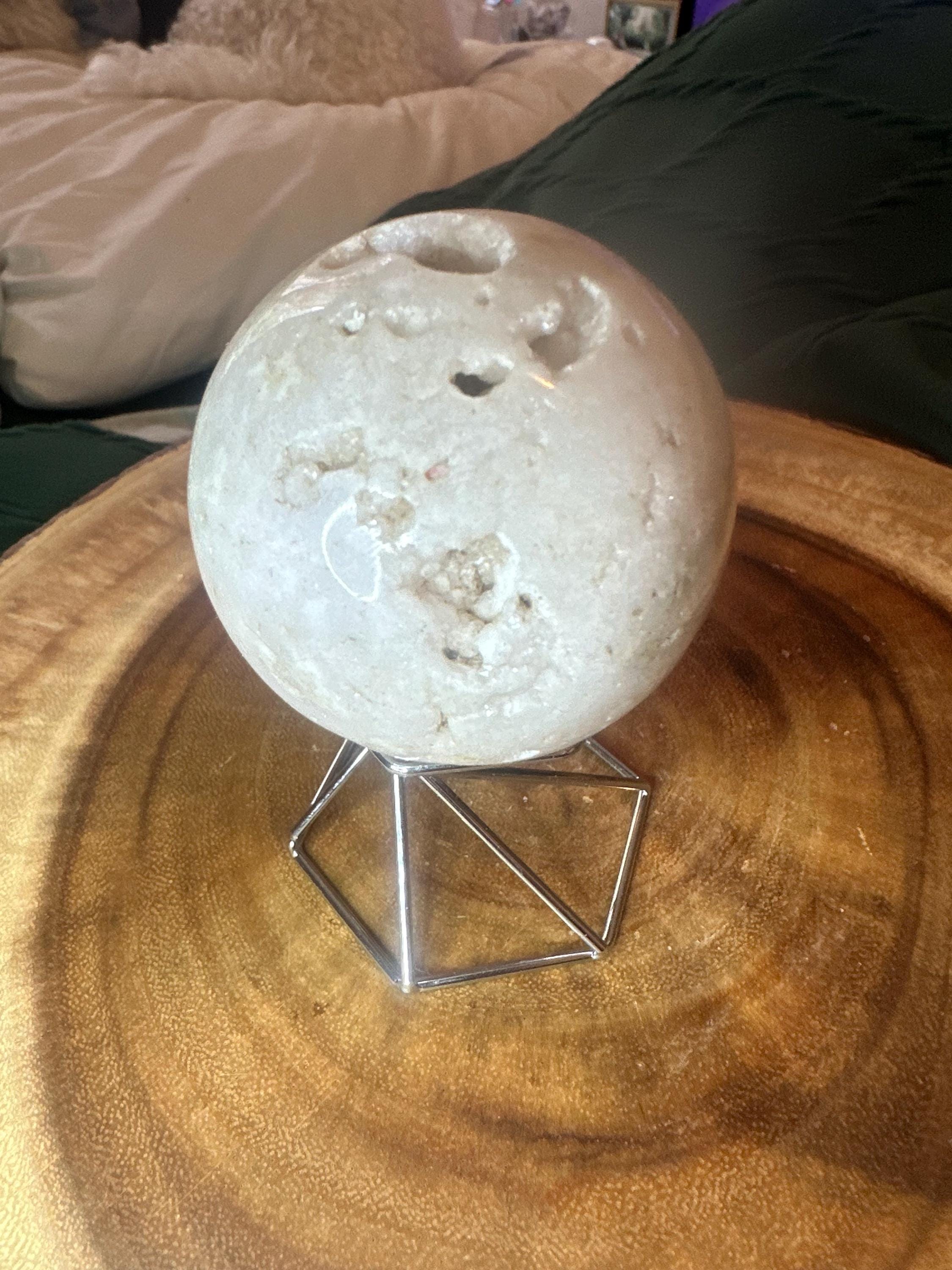 Crystal + Rocks | Druzy | Light Pink Amethyst Sphere | 2.75in