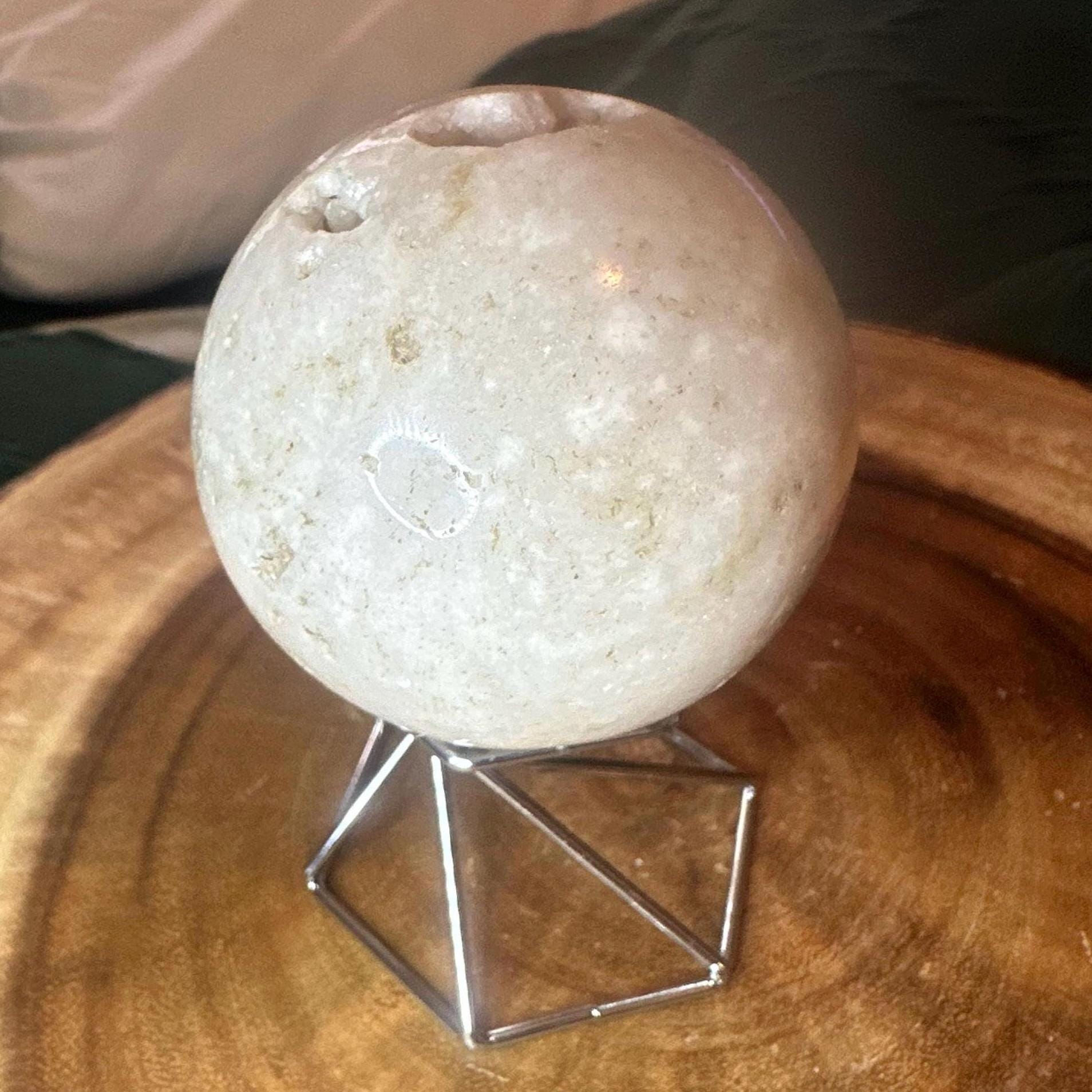 Crystal + Rocks | Druzy | Light Pink Amethyst Sphere | 2.75in