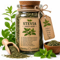 Herb Spell Jar + Spoon | Stevia | Dried, Cut & Sifted | Stevia Rebaudiana | 50ML