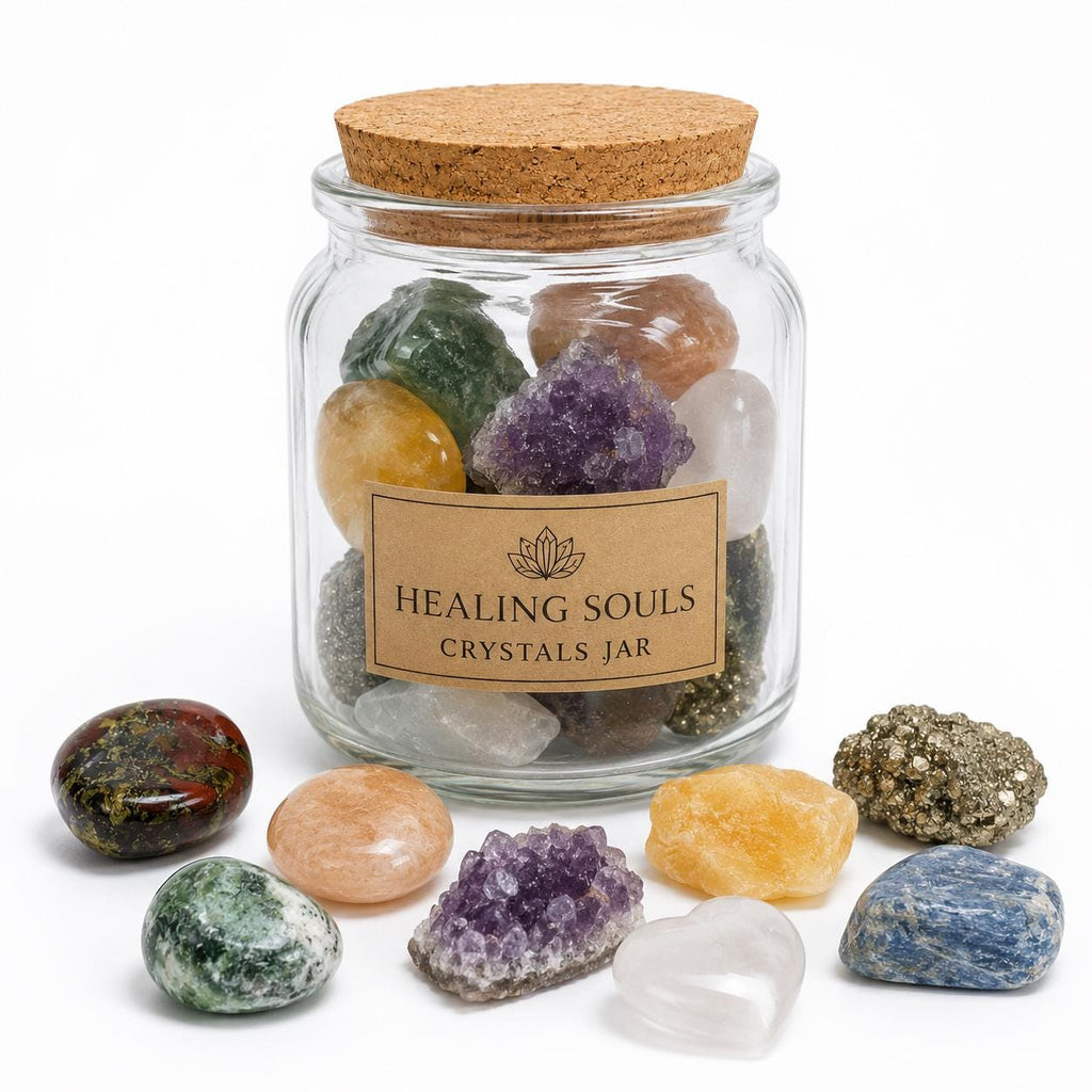 Crystal + Gifts | Surprise Grab Jar | Crystals Mystery Bundle  | 8 Large Pieces