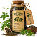 Herb Spell Jar + Spoon | Herba Gynostemmatis Pentaphylli | Dried, Cut & Sifted | Gynostemma Pentaphylluma | 50ML