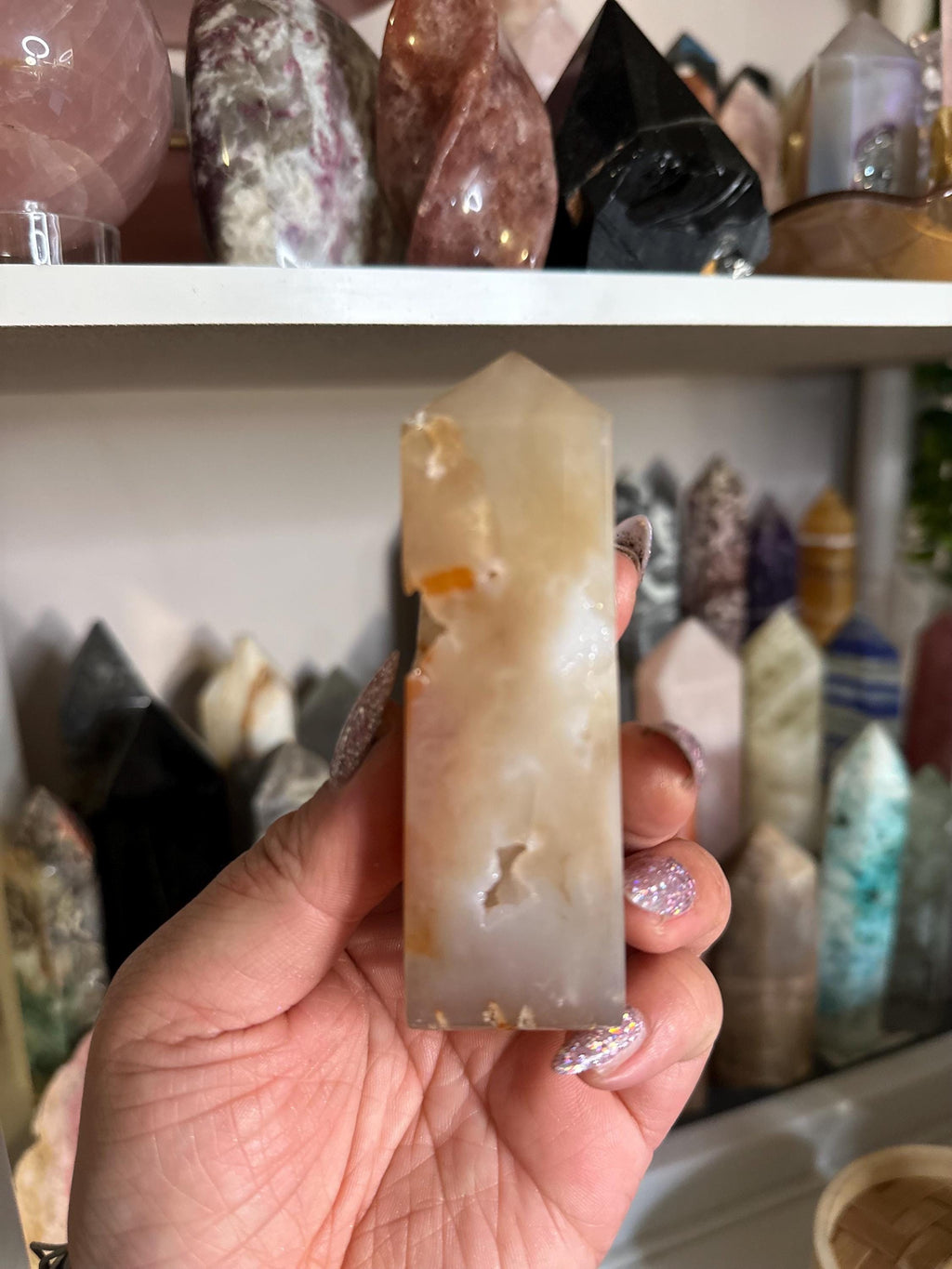 Crystal + Rocks | Super Druzy | Carnelian Agate Tower | 4in