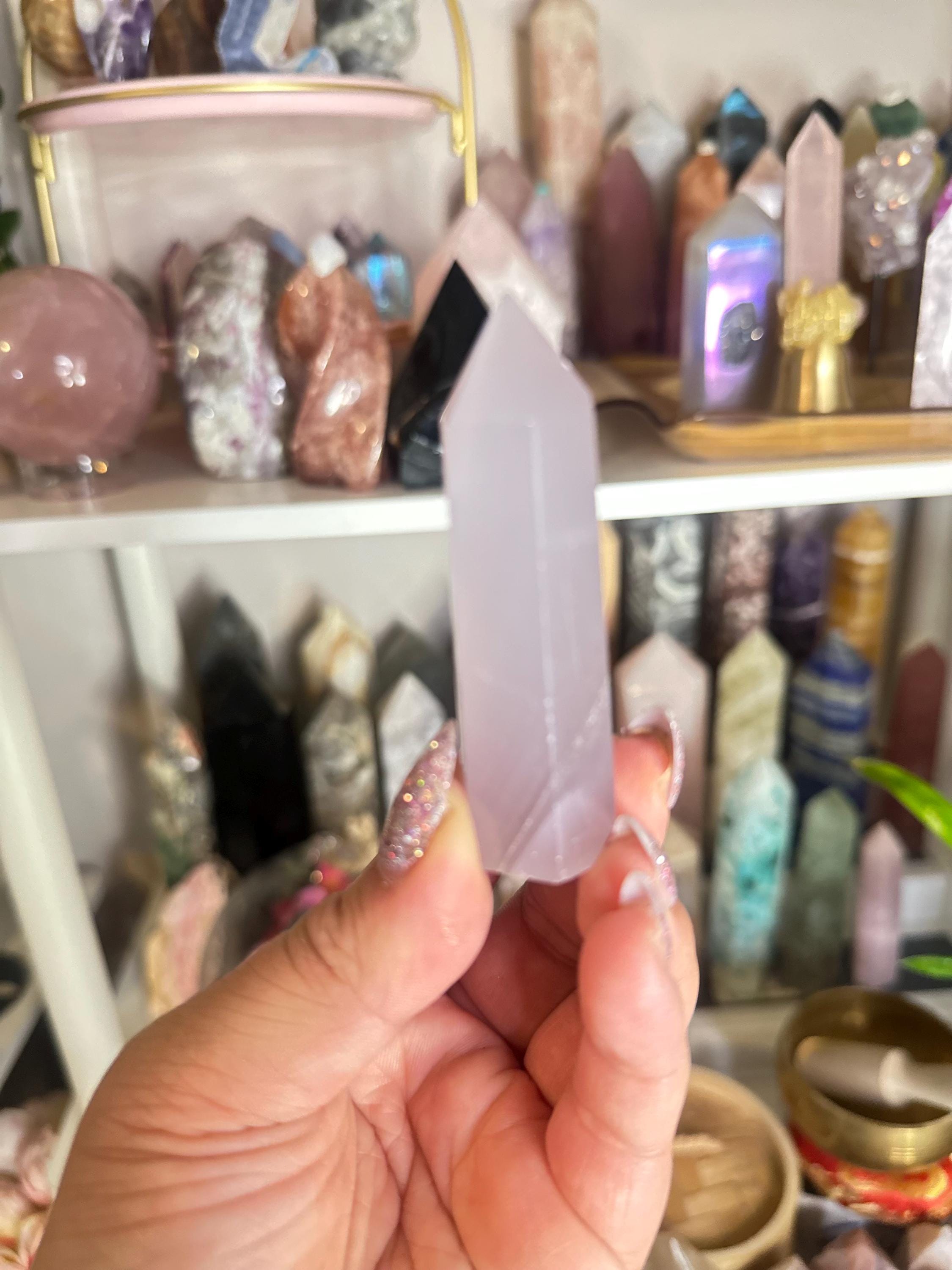 Crystal + Rocks | Rare + High Quality | Yttrium Lavender Fluorite Tower | 3inch