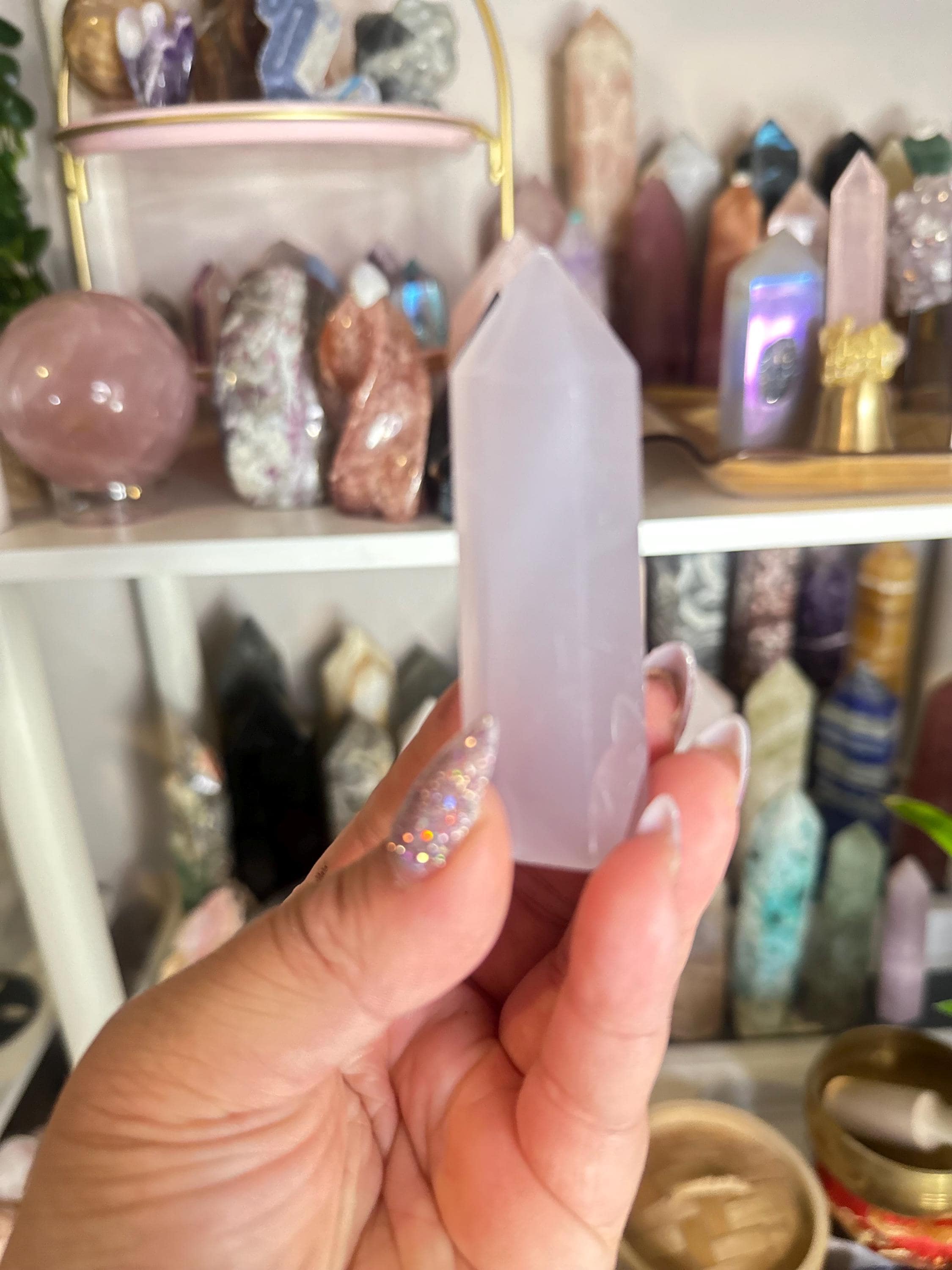 Crystal + Rocks | Rare + High Quality | Yttrium Lavender Fluorite Tower | 3inch