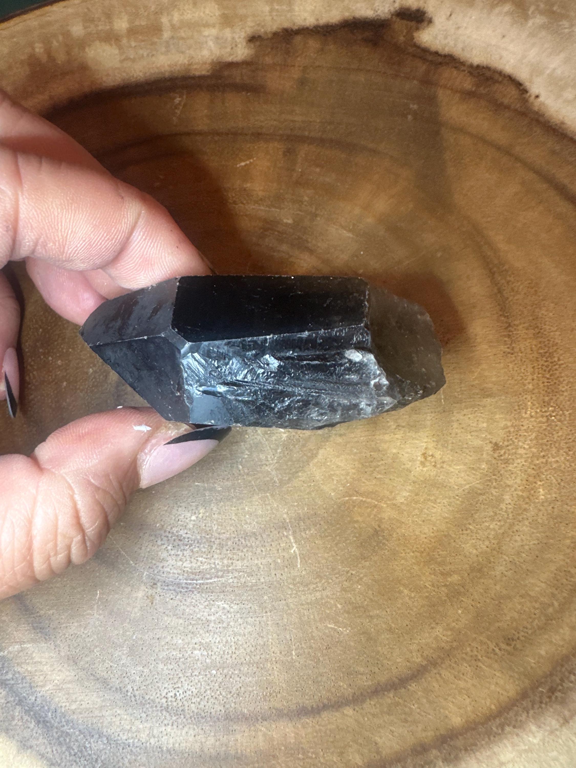 Crystal + Rocks | Double-Terminated Natural | Smoky Quartz Raw Point | 2inch