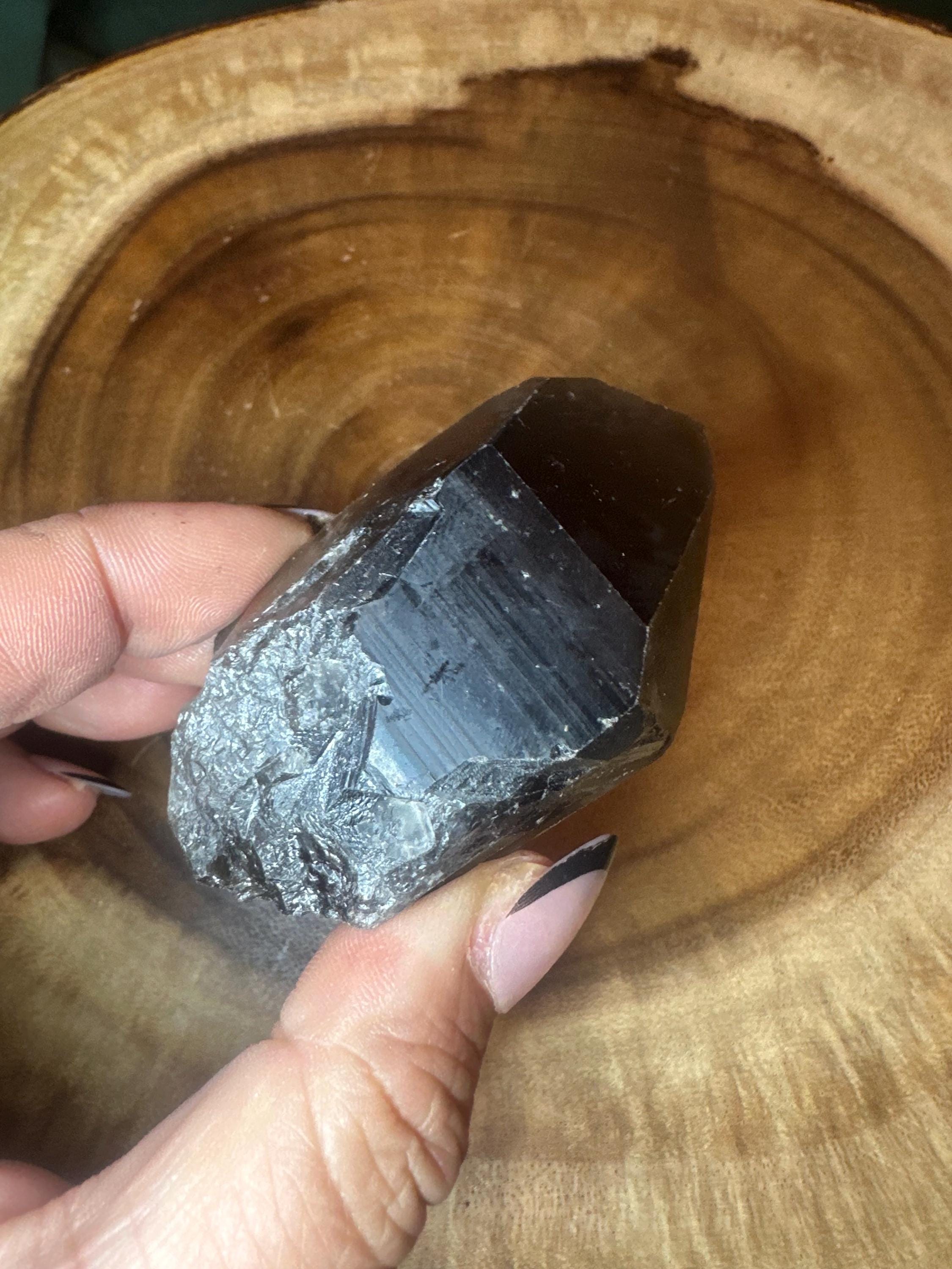 Crystal + Rocks | Double-Terminated Natural | Smoky Quartz Raw Point | 2inch