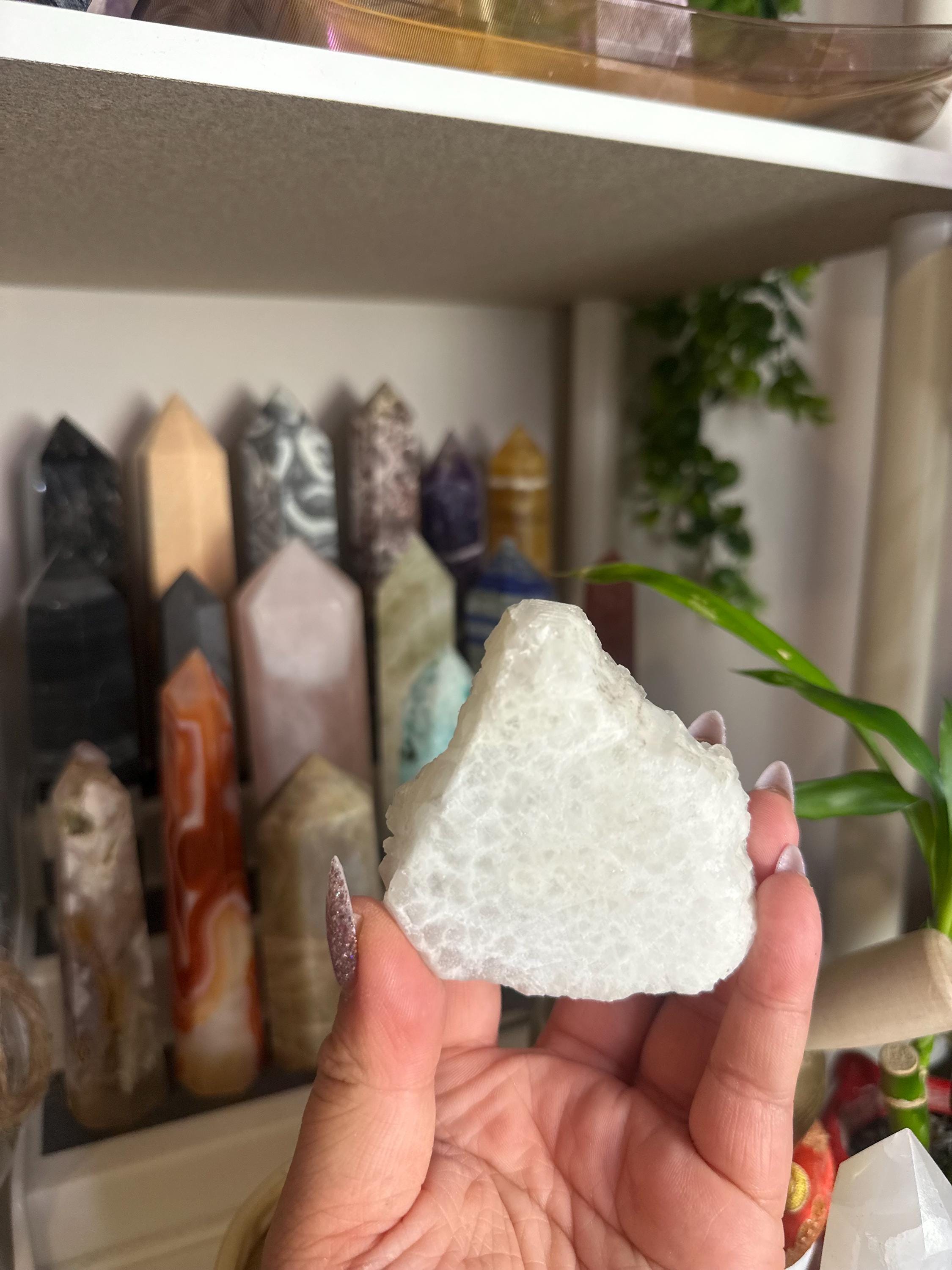 Crystal + Rocks| Rainbow Dusted Angel Aura |  Quartz Cluster | 3inch
