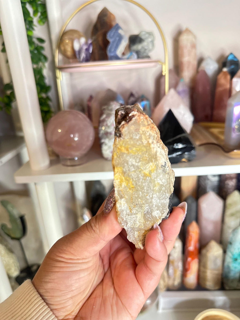 Crystal + Rocks | Stunning Raw Specimen | Black Tourmaline in Quartz | 4.5in