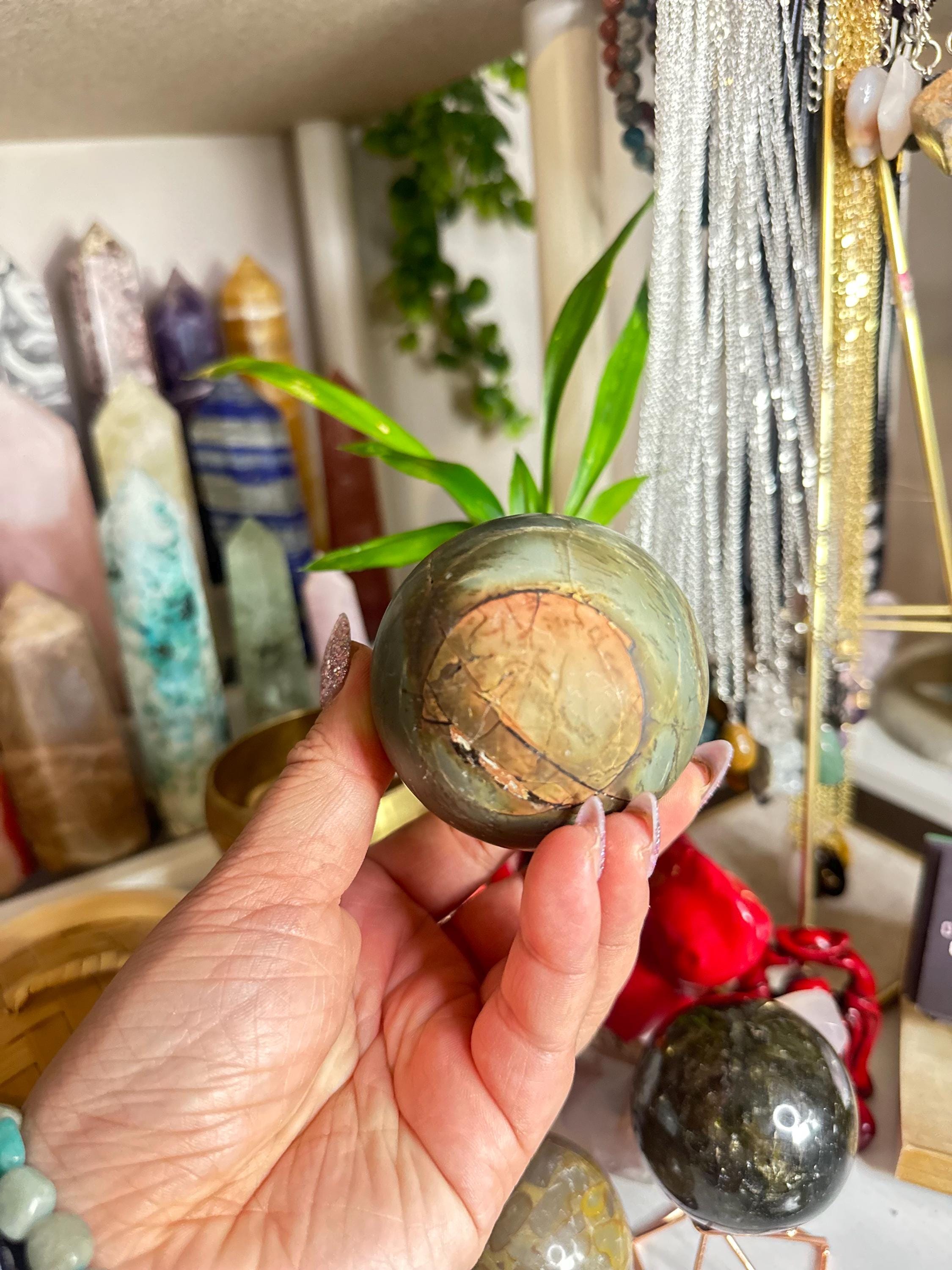 Crystal + Rocks | Polished | Picasso Jasper Sphere | 2inch