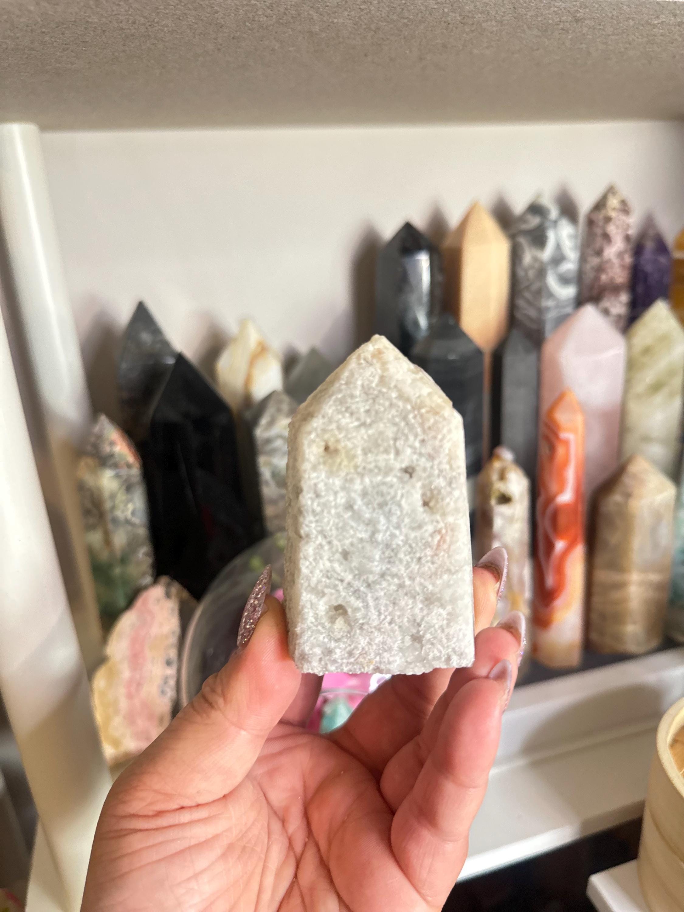 Crystal + Rocks | Raw Point | Hematoid Red Fire Quartz Tower | 3inch