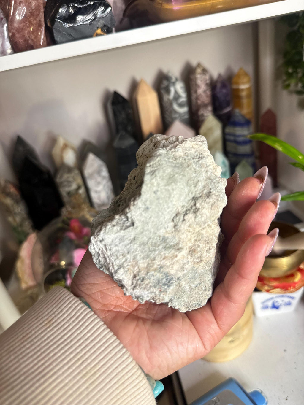 Crystal + Rocks | Gorgeous + Unique | Epidote Raw Speciman | 4.5inch