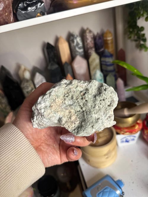 Crystal + Rocks | Gorgeous + Unique | Epidote Raw Speciman | 4.5inch
