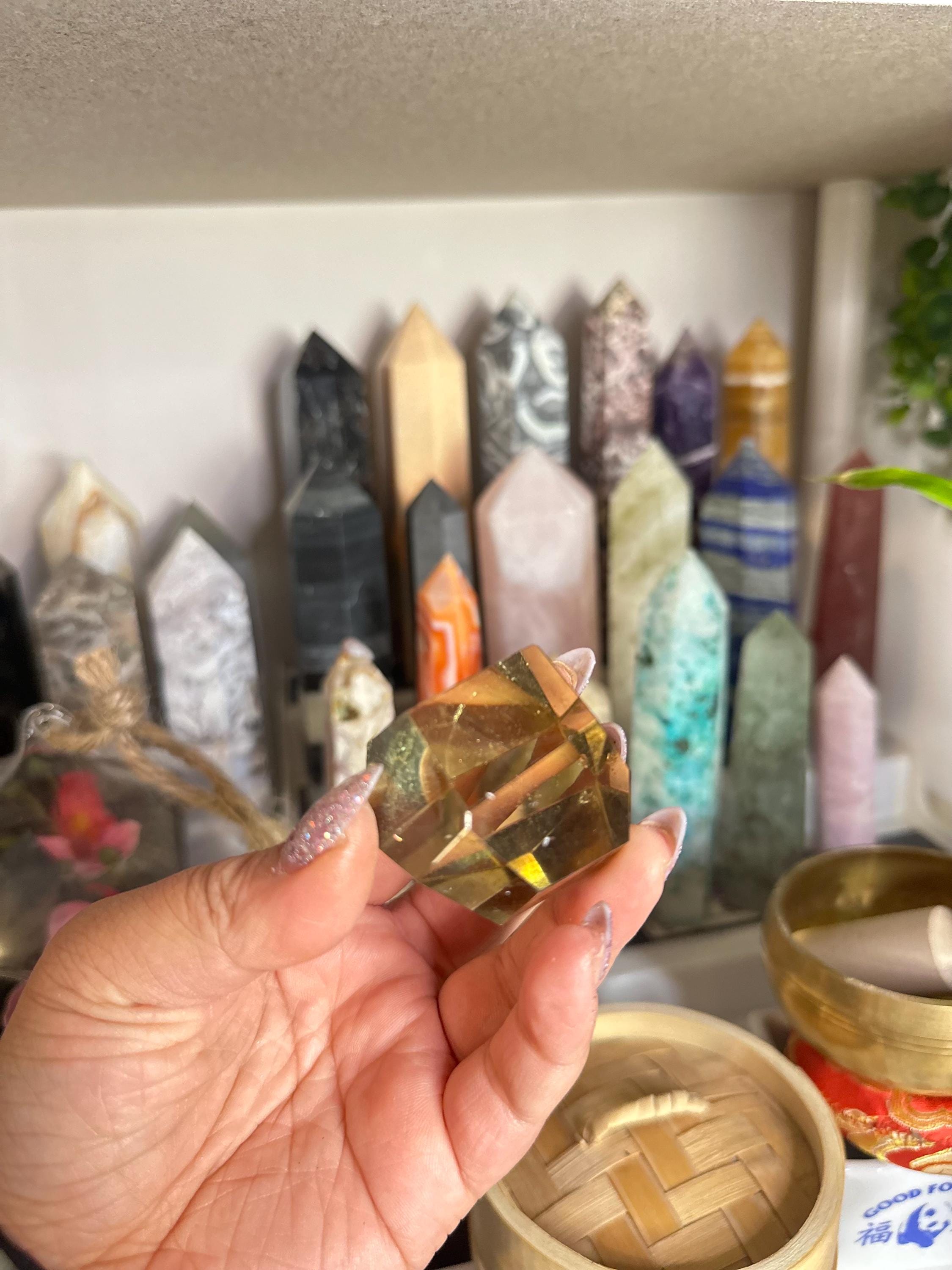Crystal + Rocks | High Quality Grade AAA Polished | Citrine Freeforms | 3inch