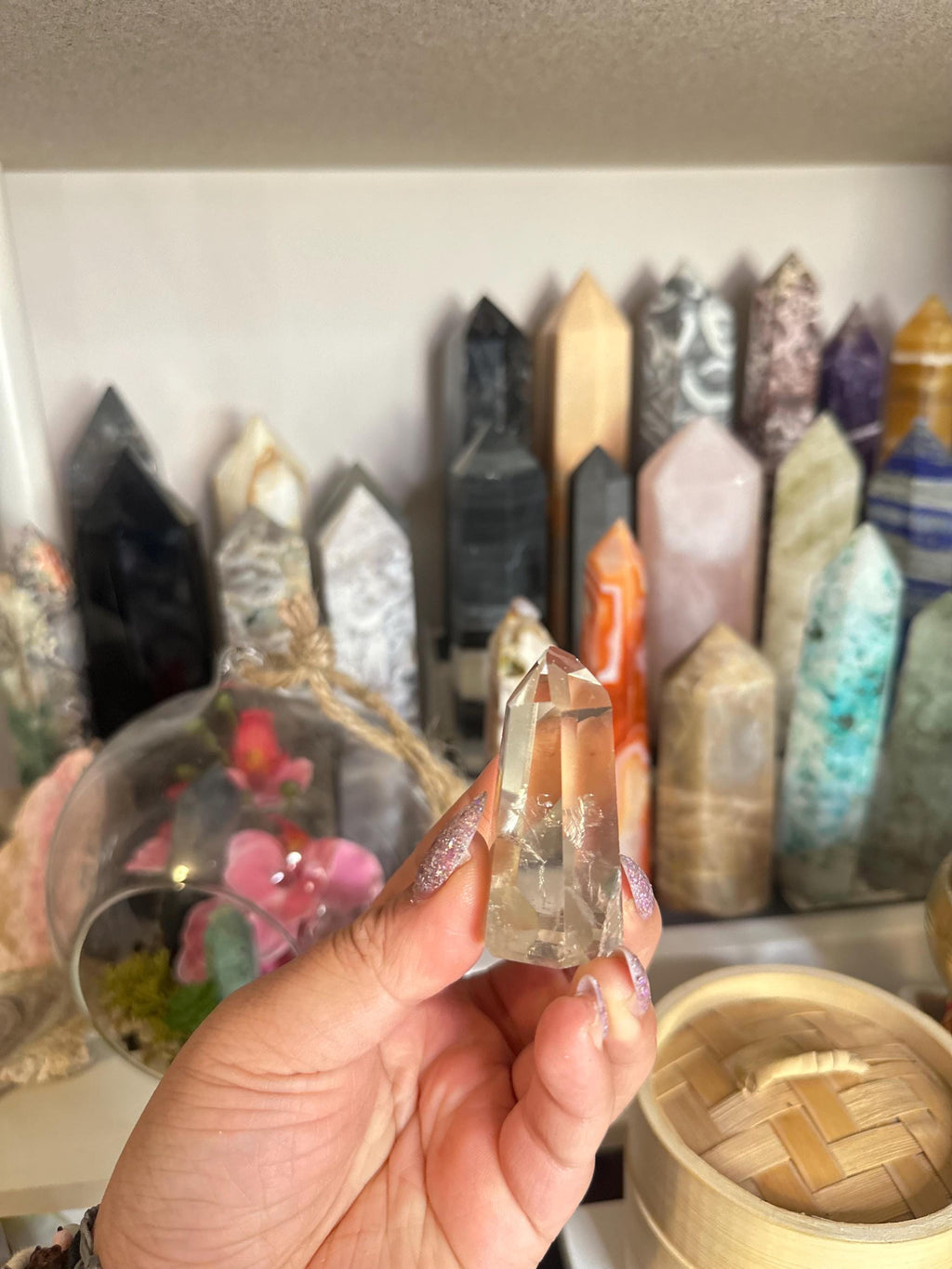 Crystal + Rocks | Gemmy Girasol | Rose Quartz Tower | 1.5inch