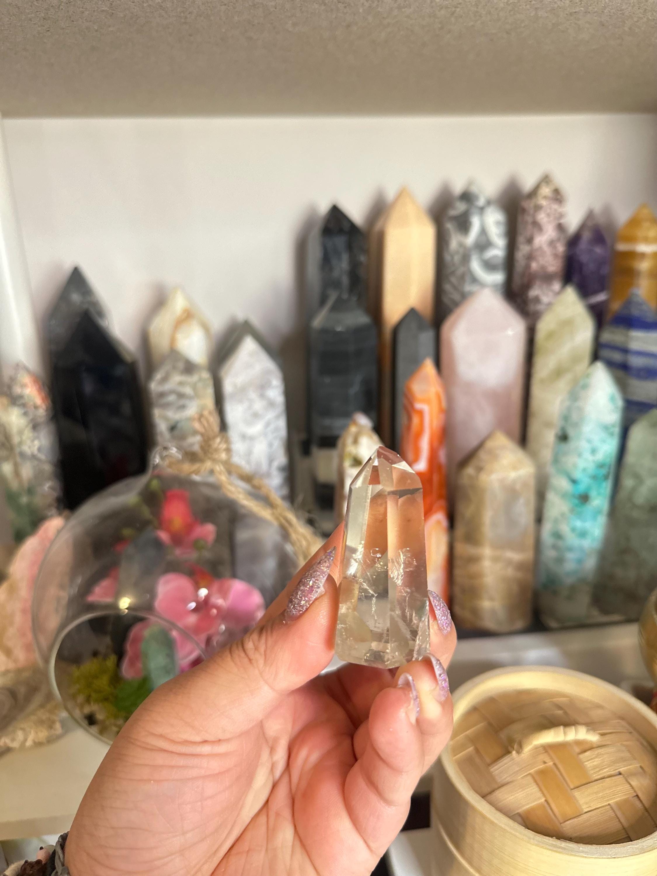 Crystal + Rocks | Gemmy Girasol | Rose Quartz Tower | 1.5inch
