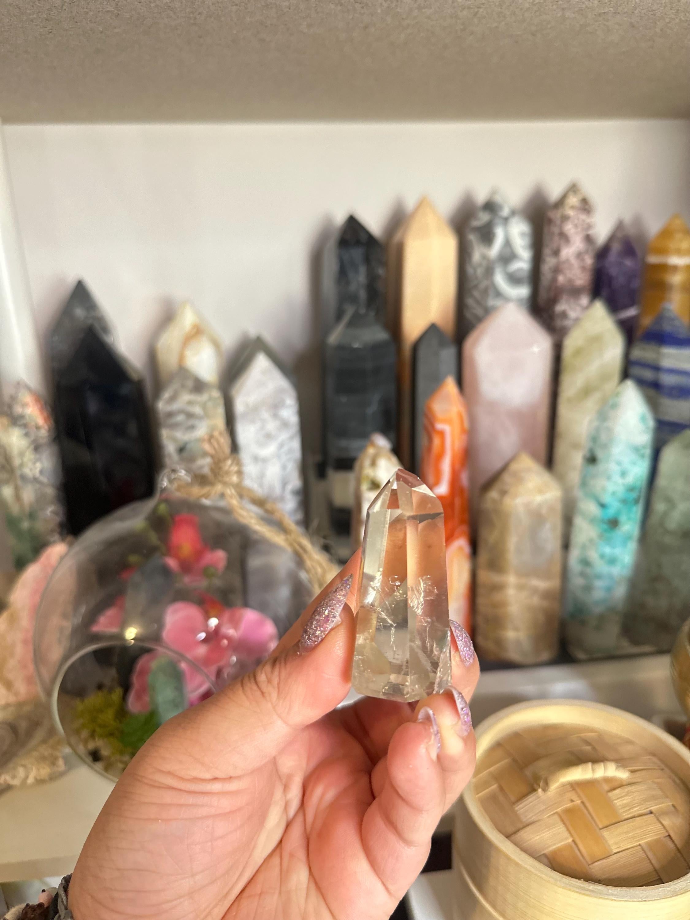 Crystal + Rocks | Gemmy Girasol | Rose Quartz Tower | 1.5inch