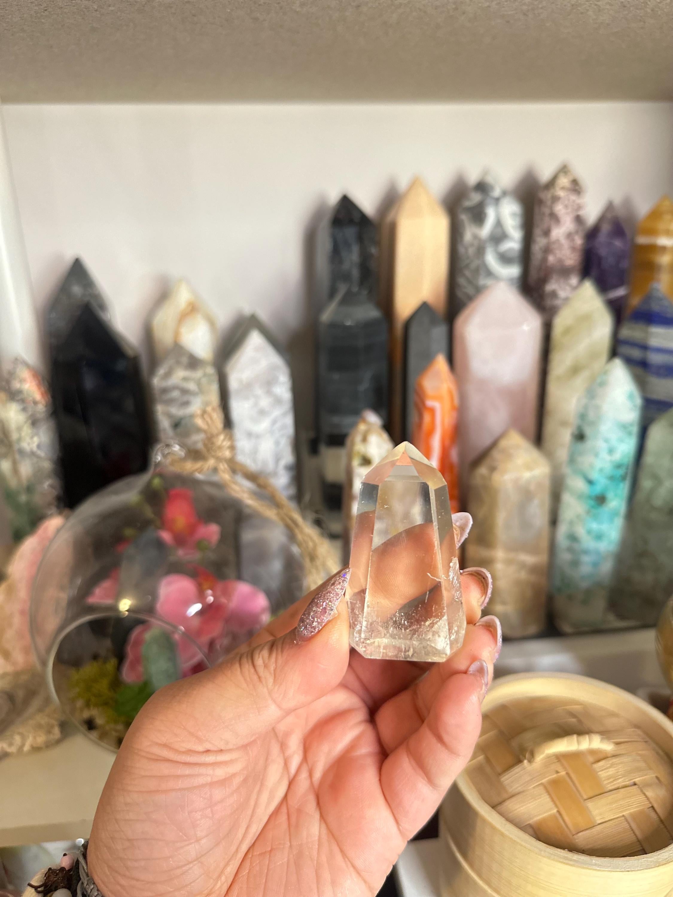 Crystal + Rocks | Gemmy Girasol | Rose Quartz Tower | 1.5inch