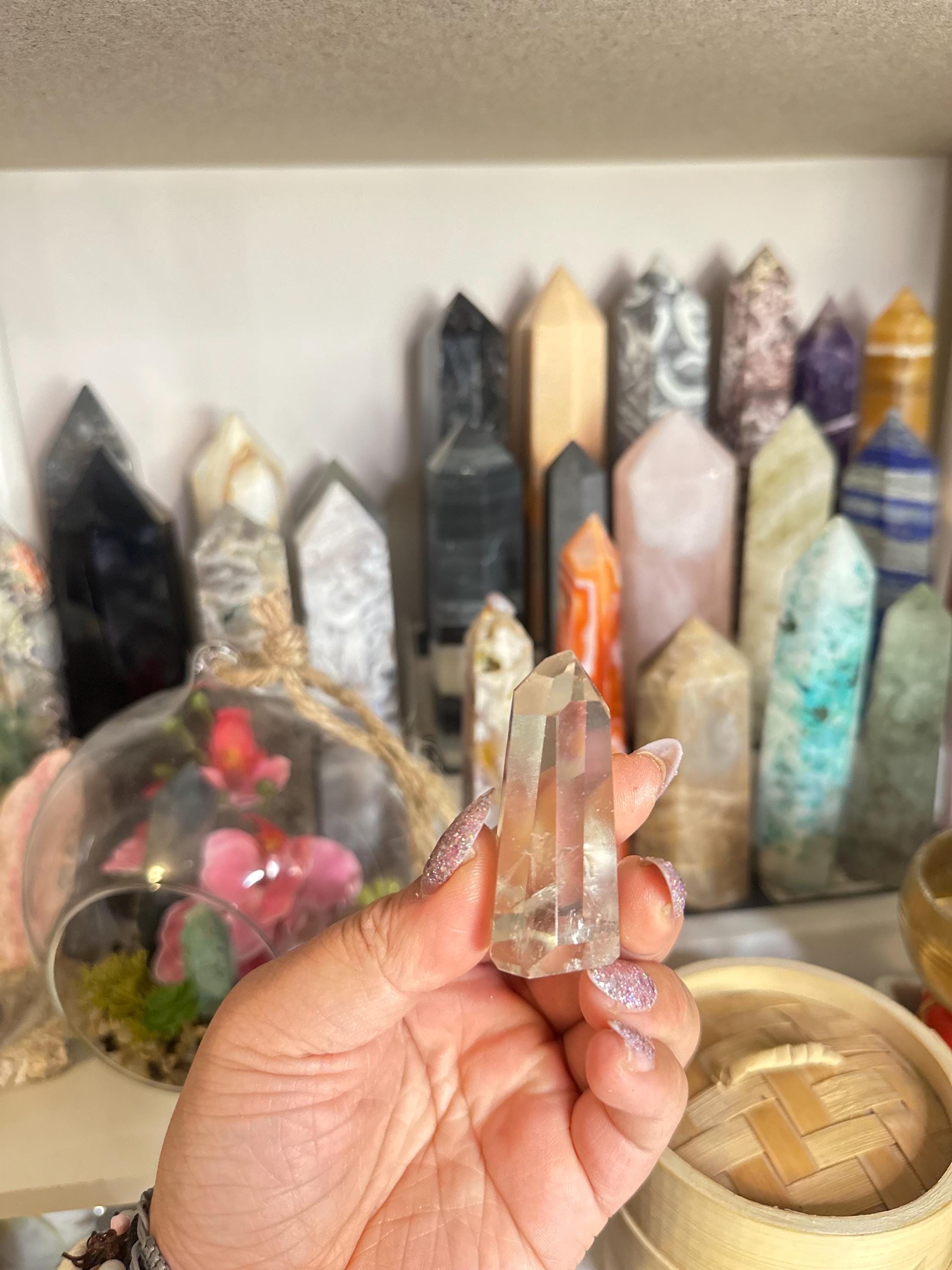 Crystal + Rocks | Gemmy Girasol | Rose Quartz Tower | 1.5inch